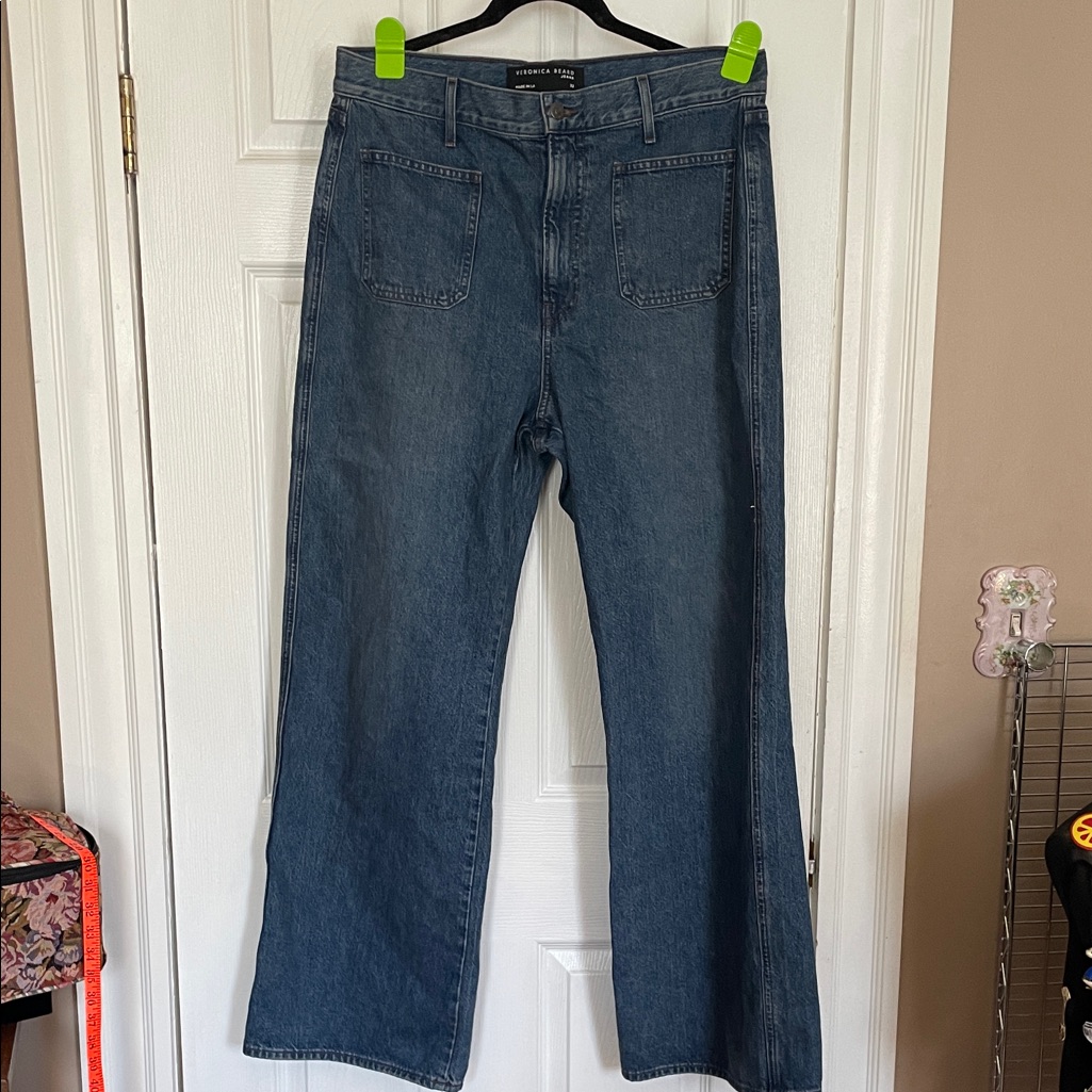 Veronica Beard High Rise Made In La Blue Denim Jeans Size 32